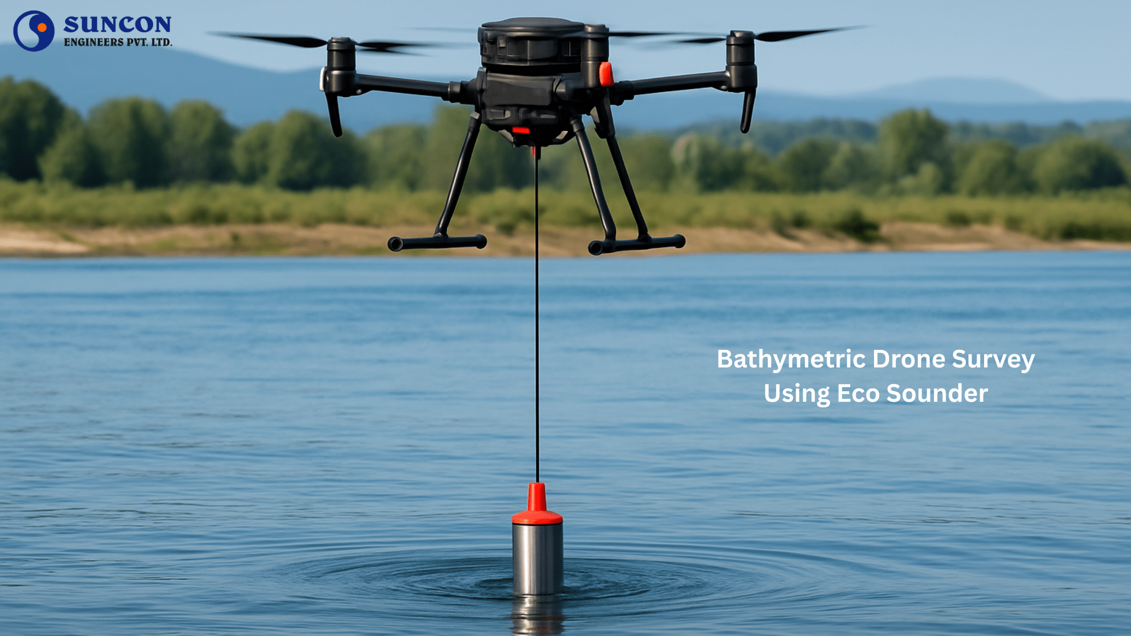 Bathymetric Drone Survey Using Eco Sounder