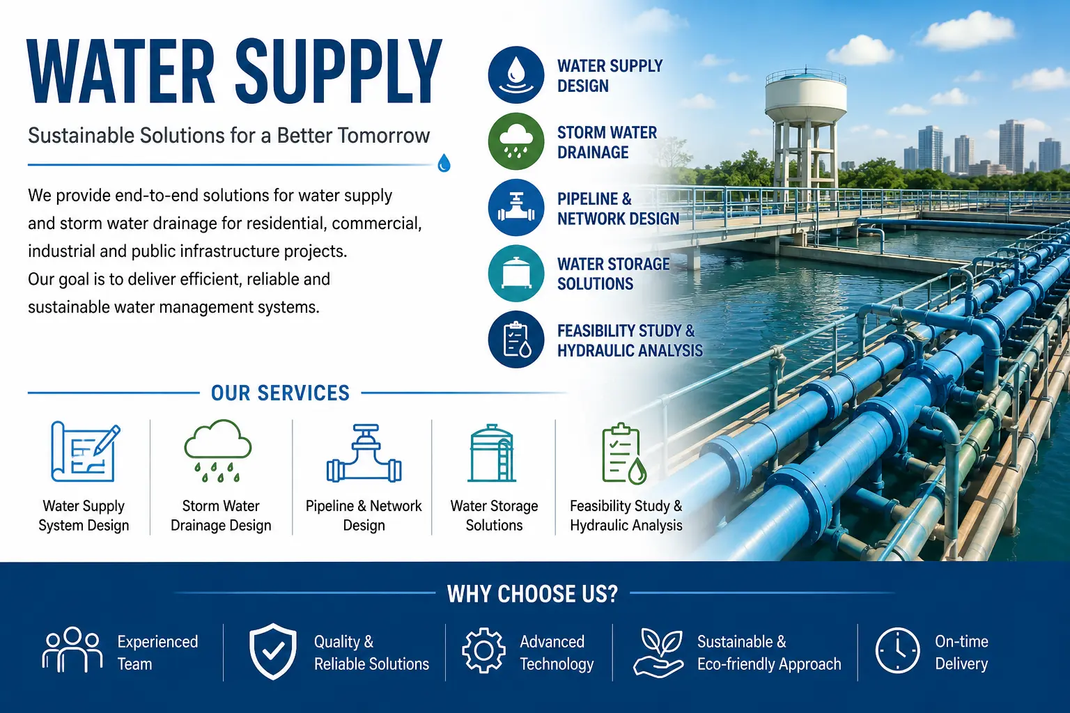 Water supply design companies