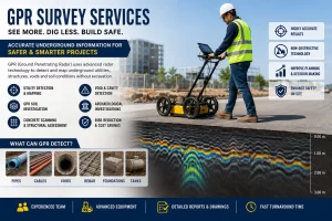 Ground probing radar survey